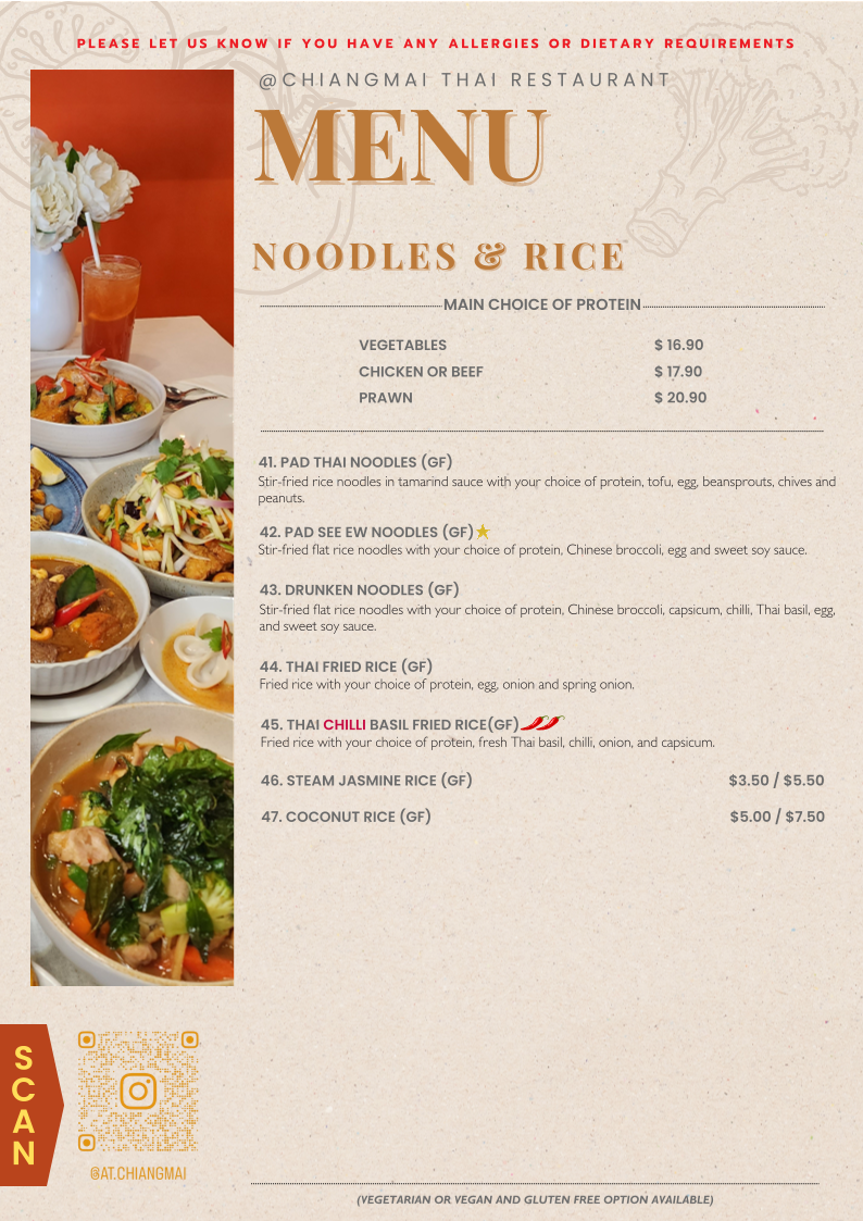 Menu @chiangmai Thai Restaurant-1