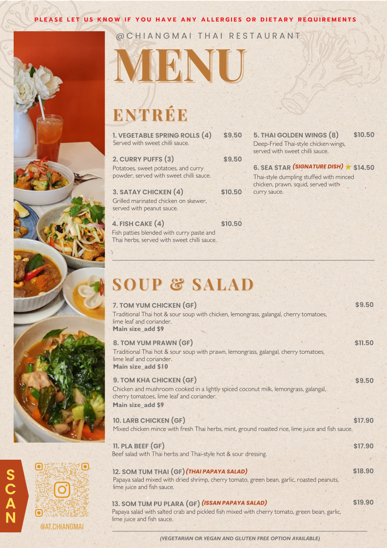 Menu @chiangmai Thai Restaurant-2